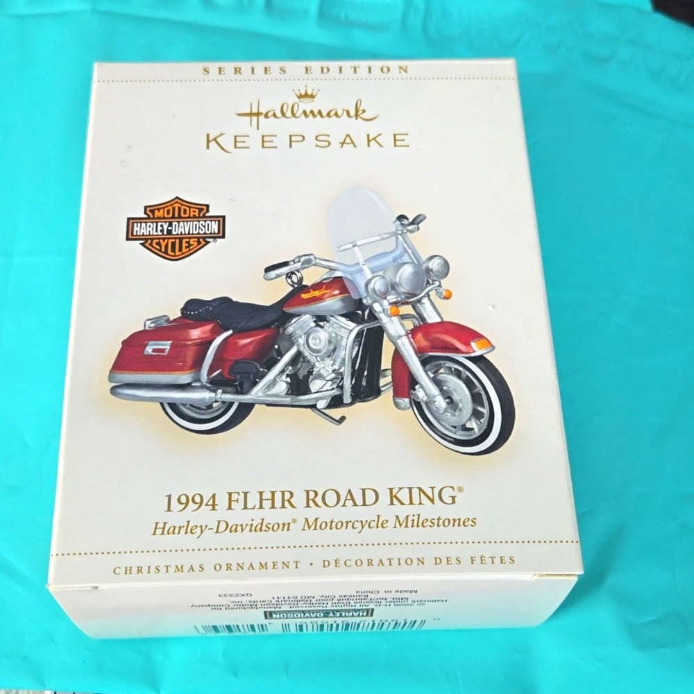 Harley Davidson 1994 FLHR Road King hallmark dated 2006 w original box